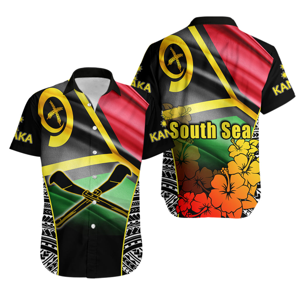 South Sea Islanders Hawaiian Shirt Kanaka LT6 Unisex Black - Polynesian Pride