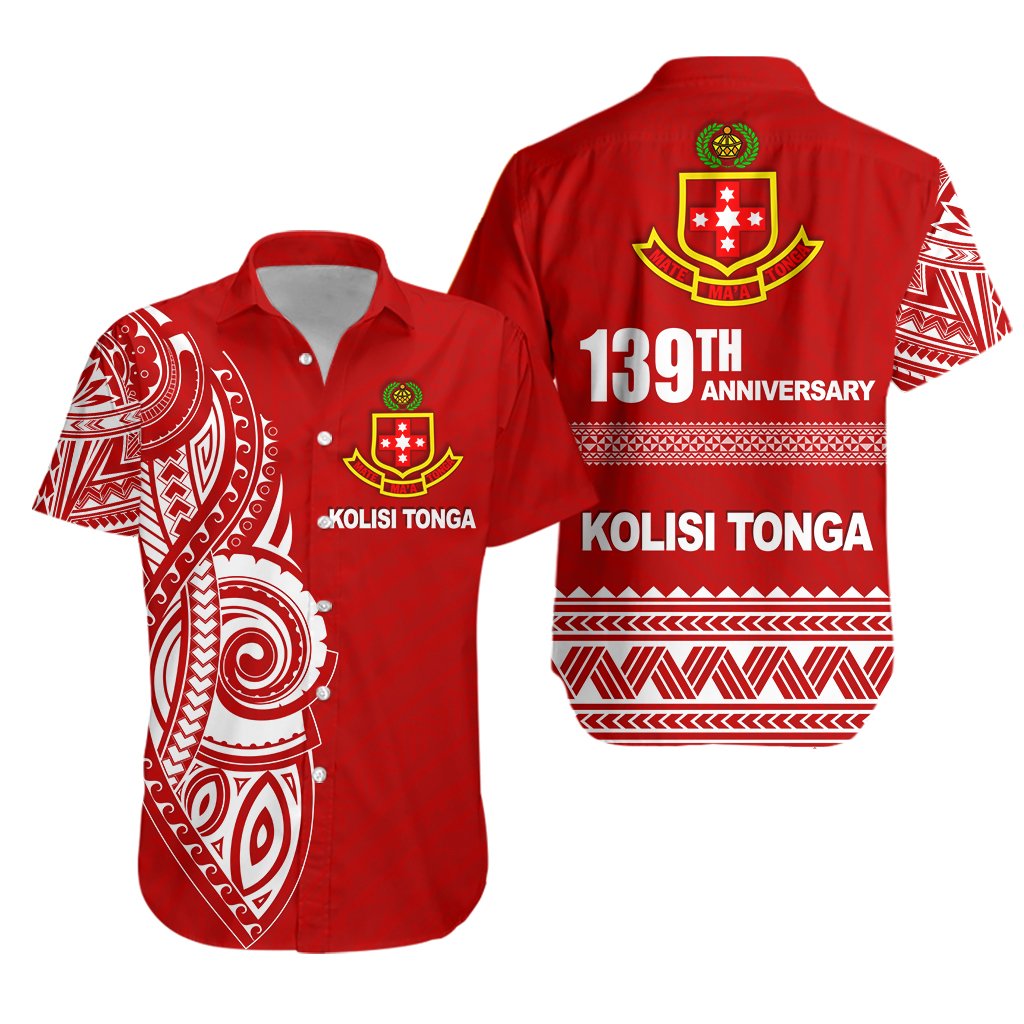 Kolisi Tonga Hawaiian Shirt Happy Anniversary Unisex Red - Polynesian Pride