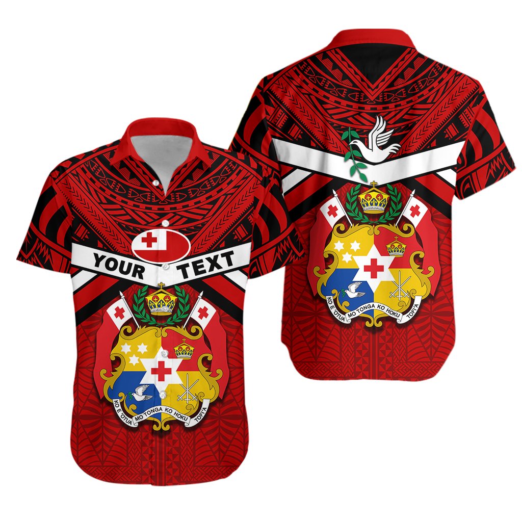 (Custom Personalised) Tonga Rugby Hawaiian Shirt - Mate Ma'a Tonga Unisex Red - Polynesian Pride