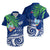 (Custom Personalised) Guam Rugby Hawaiian Shirt Coconut Leaves Unisex Blue - Polynesian Pride