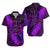 Aotearoa Maori Hawaiian Shirt Silver Fern Koru Vibes Purple Unisex Purple - Polynesian Pride