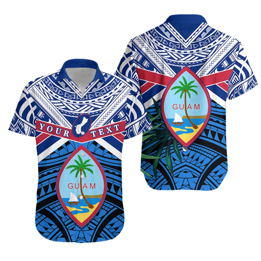 (Custom Personalised) Guam Rugby Hawaiian Shirt Spirit Unisex Blue - Polynesian Pride