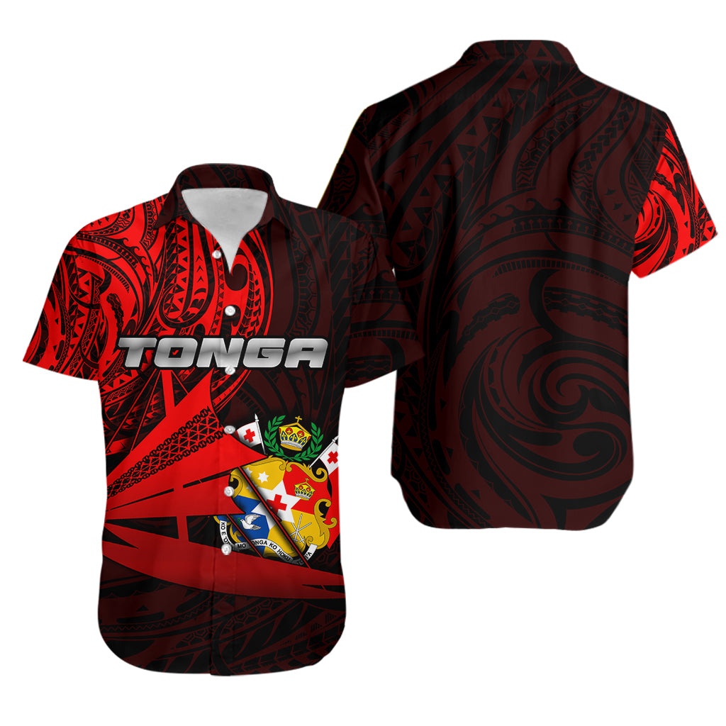 Tonga Hawaiian Shirt Kalia Polynesian NO.1 LT6 Unisex Red - Polynesian Pride