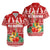 Hawaii Christmas Hawaiian Shirt Mele Kalikimaka - Ukulele LT7 Unisex Red - Polynesian Pride