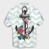 Hawaiian Anchor Hibiscus Wave Hawaiian Shirt - AH - Polynesian Pride