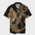 Hawaiian Anchor Poly Tribal Hibiscus Polynesian Hawaiian Shirt Gold - AH Unisex Black - Polynesian Pride