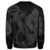 Hawaiian Anchor Poly Tribal Hibiscus Polynesian Sweatshirt Gray - AH - Polynesian Pride