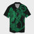 Hawaiian Anchor Poly Tribal Hibiscus Polynesian Hawaiian Shirt Green - AH Unisex Black - Polynesian Pride