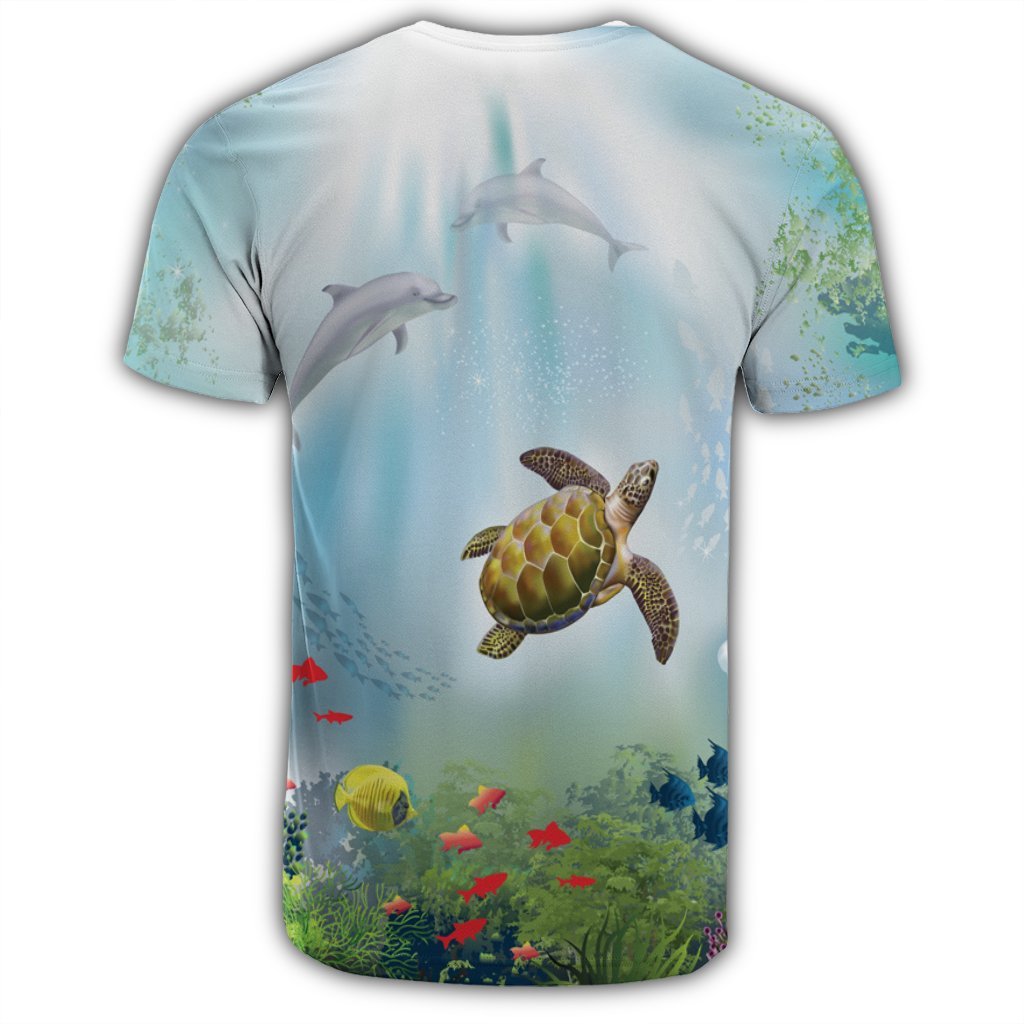 Hawaiian Animal In The Ocean Polynesian T Shirt - Polynesian Pride