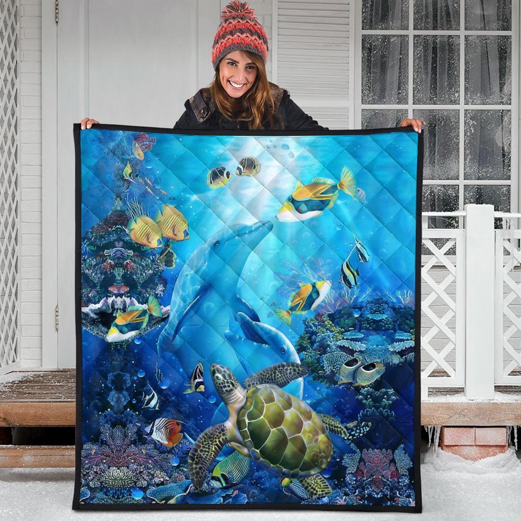 Hawaiian Animal Ocean Premium Quilts - AH - Polynesian Pride