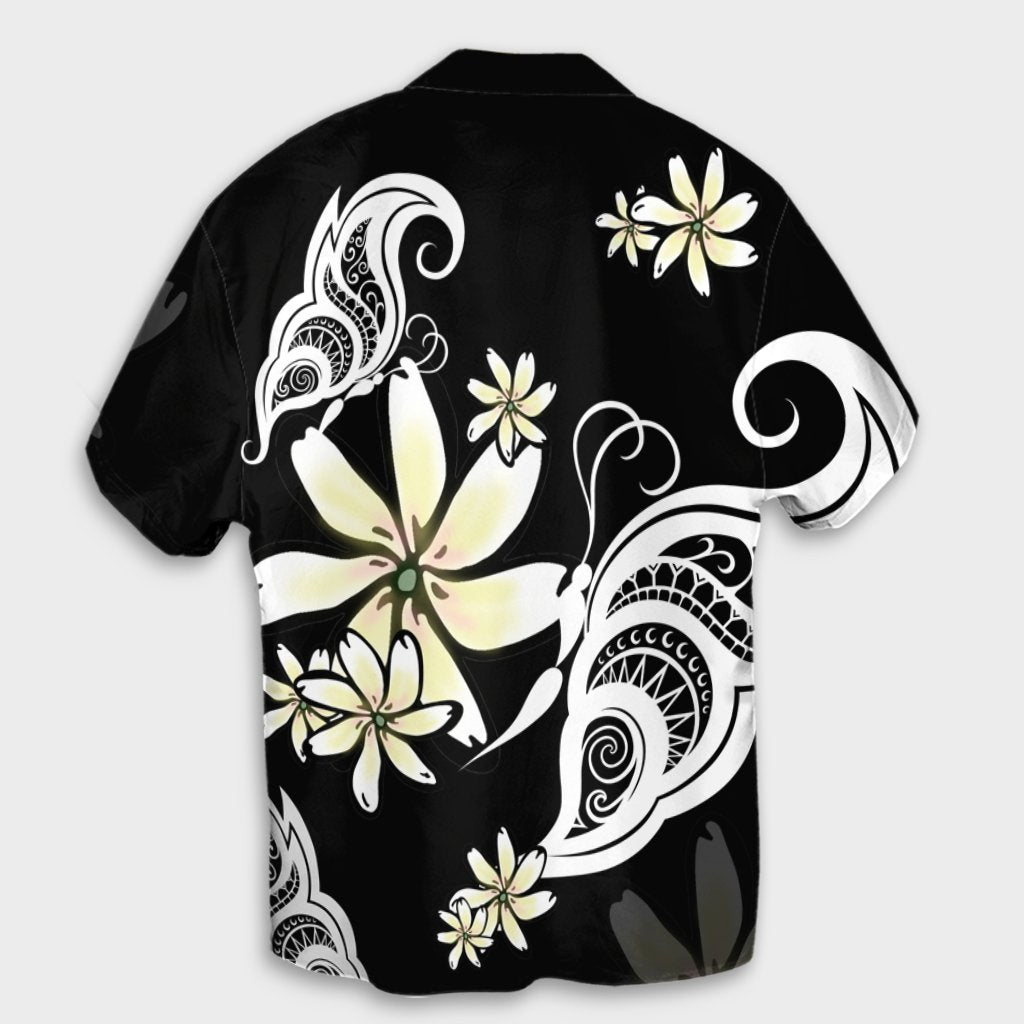 Hawaiian Butterfly Plumeria Polynesian Hawaiian Shirt - AH - Polynesian Pride
