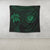 Hawaiian Coat Of Arms Turtle Polynesian Tapestry Green AH - Polynesian Pride