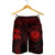 Hawaiian Coat Of Arms Turtle Polynesian Men's Shorts Red AH - Polynesian Pride