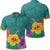 Hawaiian Colorful Hibiscus Polynesian Polo Shirt Unisex Black - Polynesian Pride