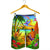 Hawaiian Couple Sing A Song On Beach Sunset Men's Shorts - AH - Polynesian Pride