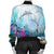 Hawaiian Dolphins Play The Ocean Polynesian Bomber Jacket - AH - Polynesian Pride