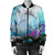 Hawaiian Dolphins Play The Ocean Polynesian Bomber Jacket - AH - Polynesian Pride