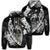 Hawaiian Fish Hook Hibiscus Banzai Surfing Polynesian Zip Hoodie Unisex Art - Polynesian Pride