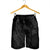 Hawaiian Fish Hook Hibiscus Banzai Surfing Polynesian Men's Shorts Grey - AH - Polynesian Pride