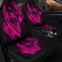 Hawaiian Fish Hook Hibiscus Banzai Surfing Polynesian Car Seat Covers Pink - AH - Polynesian Pride