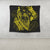 Hawaiian Fish Hook Hibiscus Banzai Surfing Polynesian Tapestry Yellow - AH - Polynesian Pride