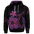 Custom Hawaiian Fish Hook Hibiscus Plumeria Polynesian Hoodie Pink - Polynesian Pride