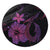 Hawaiian Fish Hook Hibiscus Plumeria Polynesian Round Carpet - Pink - AH Round Carpet Luxurious Plush - Polynesian Pride