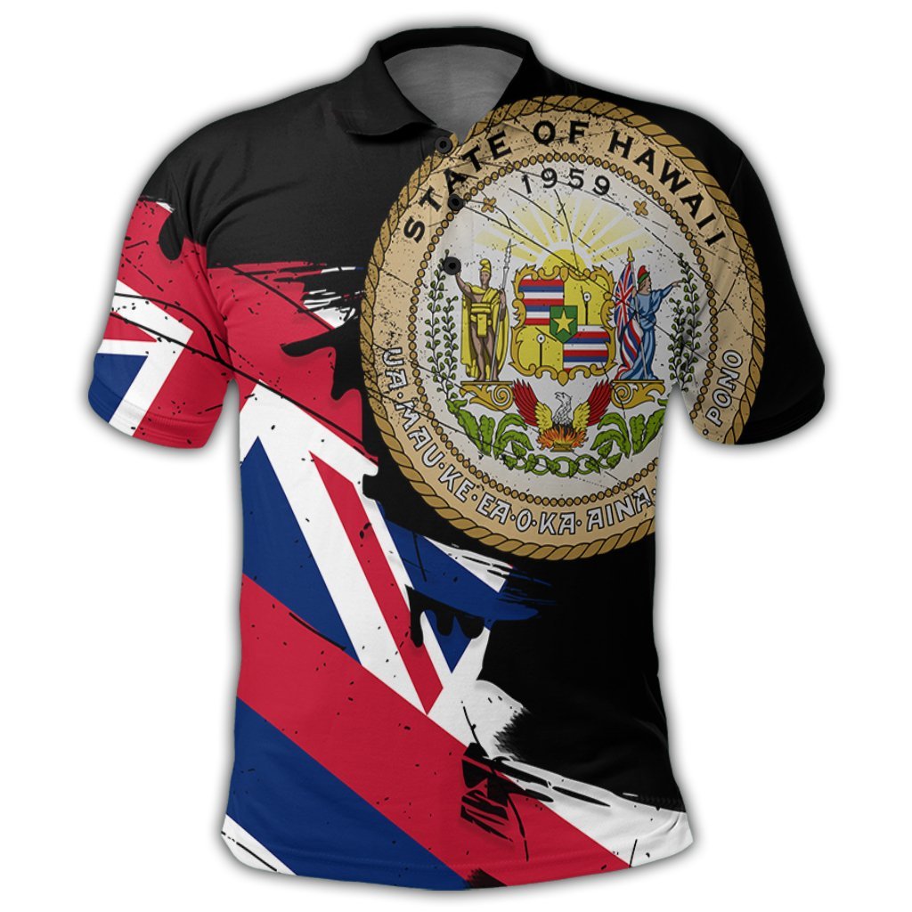Hawaiian Flag Coat Of Arms Of Hawaii Polynesian Polo Shirt Classic Style - Polynesian Pride