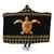 Hawaiian Golden Turtle Hibiscus Plumeria Polynesian Hooded Blanket - AH Hooded Blanket White - Polynesian Pride