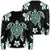 Hawaiian Greenie Turtle Plumeria Sweatshirt AH Unisex Black - Polynesian Pride