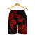 Hawaiian Hammerhead Shark Hibiscus Red Polynesian Men's Shorts - AH - Polynesian Pride