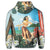 Hawaiian Hibiscus Aloha Hula Girl Dance On The Beach Zip Hoodie - Polynesian Pride