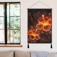 Hawaiian Hibiscus Fire Polynesian Hanging Poster - AH - Polynesian Pride