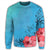 Hawaiian Hibiscus Flower Red Sweatshirt - AH - AH - Polynesian Pride