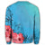 Hawaiian Hibiscus Flower Red Sweatshirt - AH - AH - Polynesian Pride
