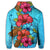 Hawaiian Hibiscus Flower Soulful Zip Hoodie - Polynesian Pride
