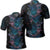 Hawaiian Hibiscus Full Color Polynesian Polo Shirt Unisex Black - Polynesian Pride