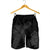 Hawaiian Hibiscus Memory Turtle Polynesian Men's Shorts Gray - AH - Polynesian Pride