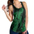 Hawaiian Hibiscus Memory Turtle Polynesian Racerback Tank Green - AH - Polynesian Pride