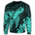 Hawaiian Hibiscus Memory Turtle Polynesian Sweatshirt Turquoise - AH - Polynesian Pride