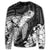Hawaiian Hibiscus Memory Turtle Polynesian Sweatshirt White - AH - Polynesian Pride