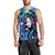 Hawaiian Hibiscus Plumeria Hula Girl Polynesian Tank Top - AH Black - Polynesian Pride