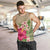 Hawaiian Hibiscus Plumeria Palm Leaves Lauhala Background Polynesian Tank Top - AH - Polynesian Pride