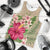 Hawaiian Hibiscus Plumeria Palm Leaves Lauhala Background Polynesian Tank Top - AH - Polynesian Pride