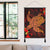 Hawaiian Hibiscus Plumeria Red Big Turtle Polynesian Hanging Poster - AH - Polynesian Pride
