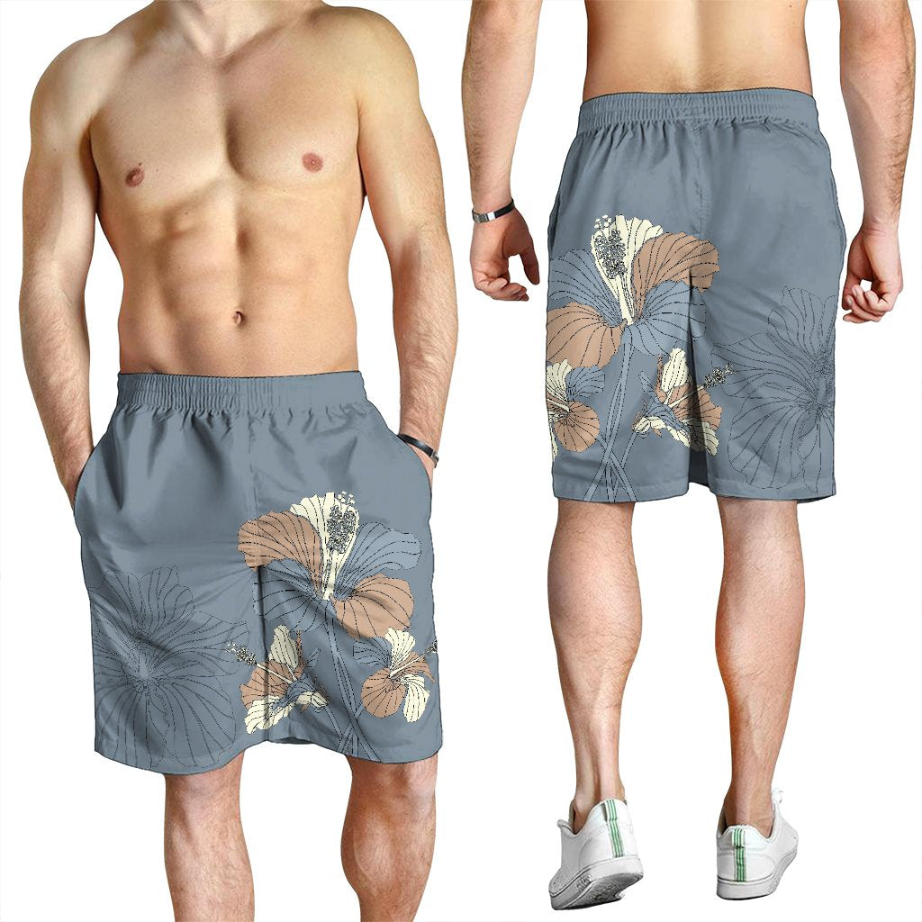 Hawaiian Hibiscus Polynesian Men's Shorts - AH - Polynesian Pride
