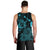 Hawaiian Hibiscus Sea Turtle Swim Polynesian Tank Top - Blue - AH - Polynesian Pride