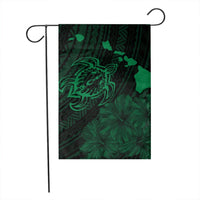 Hawaiian Hibiscus Sea Turtle Swim Polynesian Flag - Green - AH - Polynesian Pride
