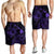 Hawaiian Hibiscus Sea Turtle Swim Polynesian Men's Shorts - Purple - AH - Polynesian Pride