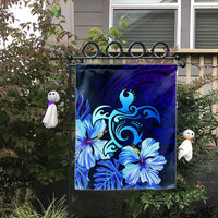 Hawaiian Hibiscus Tropical Deep Ocean Turtle Sea Flag - AH - Polynesian Pride